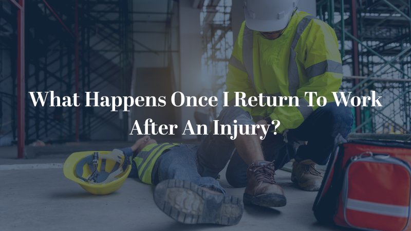 What Happens Once I Return To Work After An Injury?