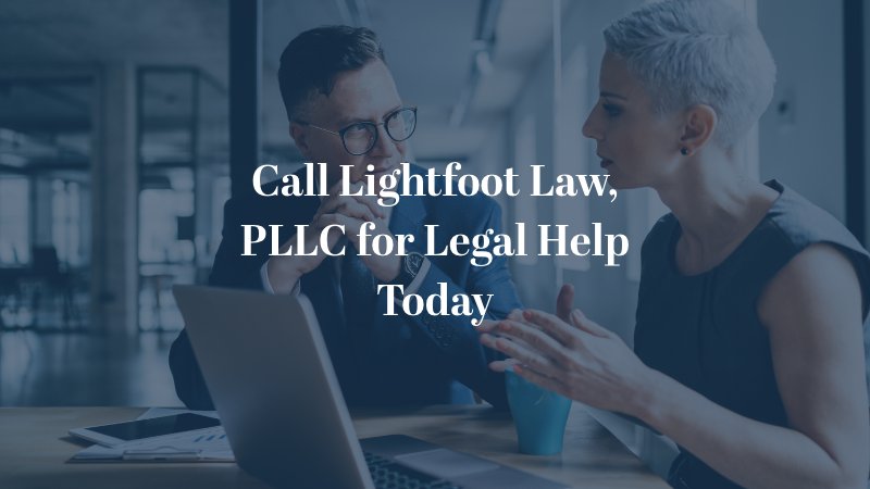 Call Lightfoot Law, PLLC for legal help today