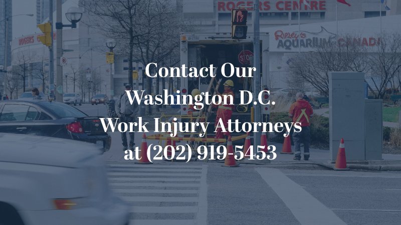 Contact our Washington D.C. work injury attorneys at (202) 919-5453