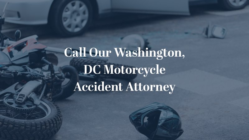 Call Our Washington, DC Motorcycle Accident Attorney - motorcycle crash with sedan