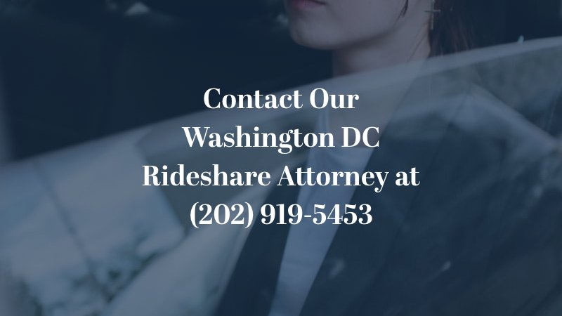 Contact Our Washington DC Rideshare Attorney at (202) 919-5453